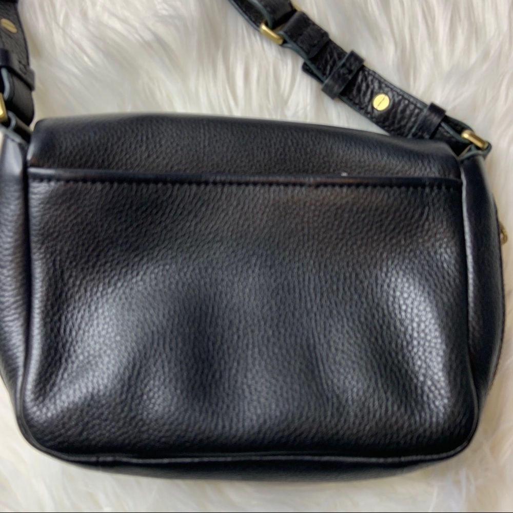 Fossil Black And Leopard Print Crossbody Bag - image 4